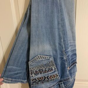 Miss Me- Embroidered Blue Jeans